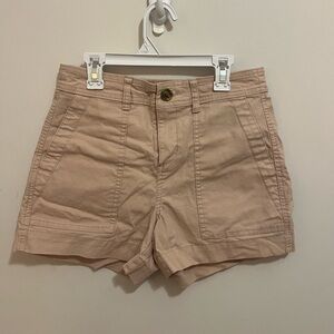 A New Day European Style Mid-Thigh Stretch Khaki Shorts